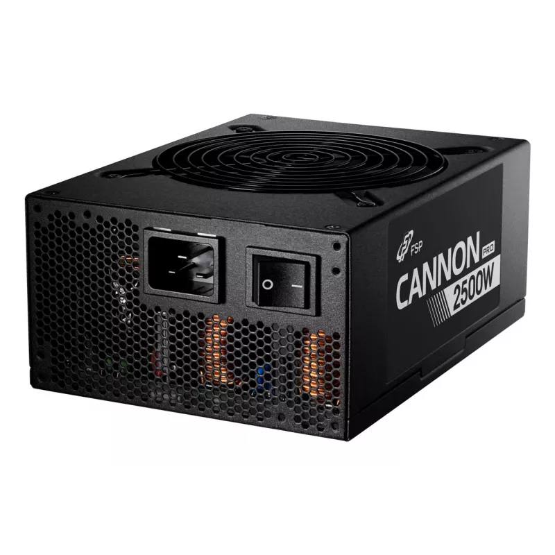 FSP CANNON PRO 2500W virtalähde ATX ATX3.1 musta, 2500 W, 200–240 V, 50/60 Hz, 15–12 A, Active, 125 W