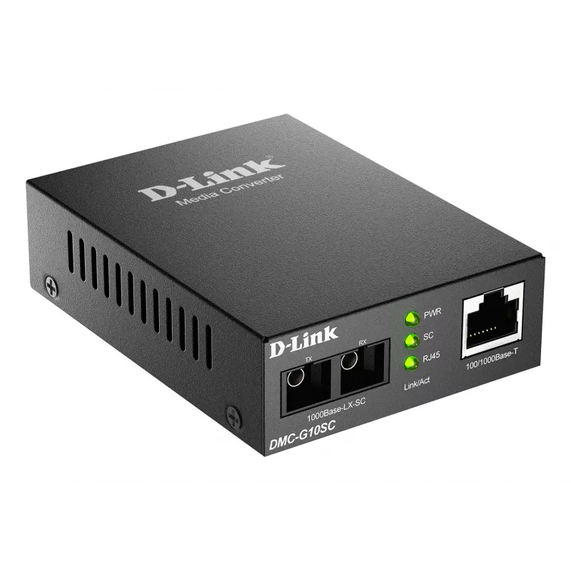 Mediamuunnin D-Link DMC-G10SC/E 100/1000BaseT – 1000BaseLX SC kuitu