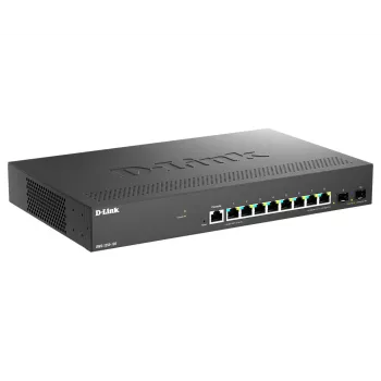 D-Link DMS-1250-10S/E verkkokytkin hallittava 2.5G Ethernet (100/1000/2500) musta