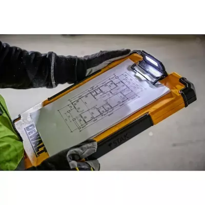 DeWALT TSTAK DWST82732-1 kirjoitusalusta 180° LED-valolla, keltainen/musta