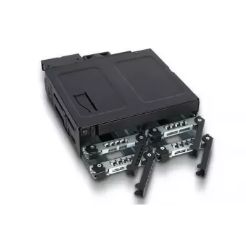 Asemakehys Icy Dock MB604SPO-B musta