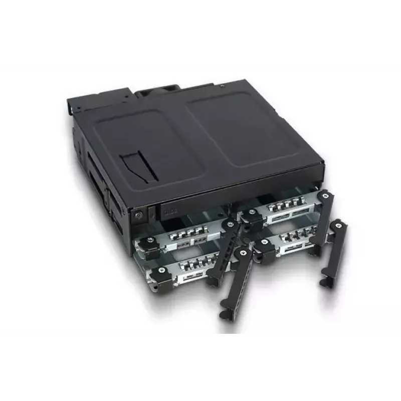Asemakehys Icy Dock MB604SPO-B musta