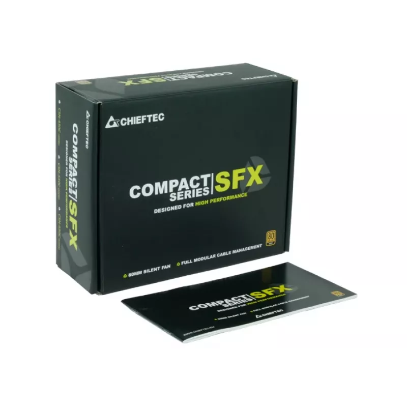Chieftec CSN-450C virtalähde 450 W 20+4 Pin ATX SFX musta