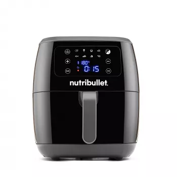 Kuumailmafriteerauskeitin NUTRIBULLET XXL Digital kuumailmafriteerauskeittin 7 L 1800 W musta, 8 ohjelmaa, kosketusohjaus