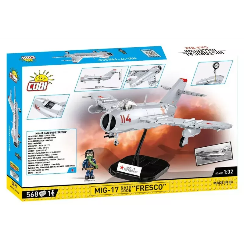 Cobi rakennuslelu MiG-17 NATO-koodi Fresco malli 5823 – Cobin rakennuspalikkasarja