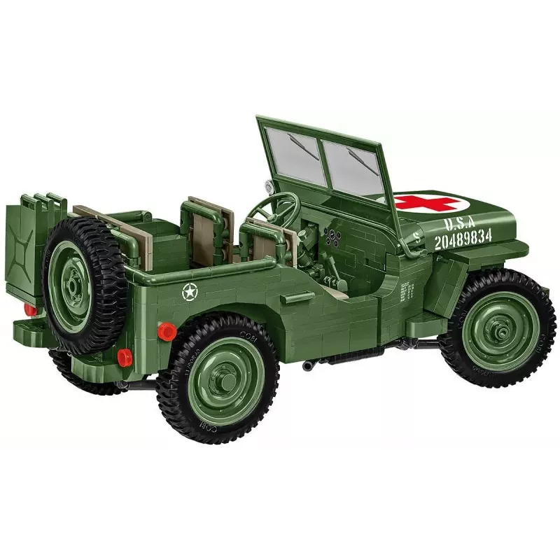 Cobi COBI-2806 Willys MB Medical rakennussarja, 1131 kpl, Historical Collection -sarja, muovi, 10+