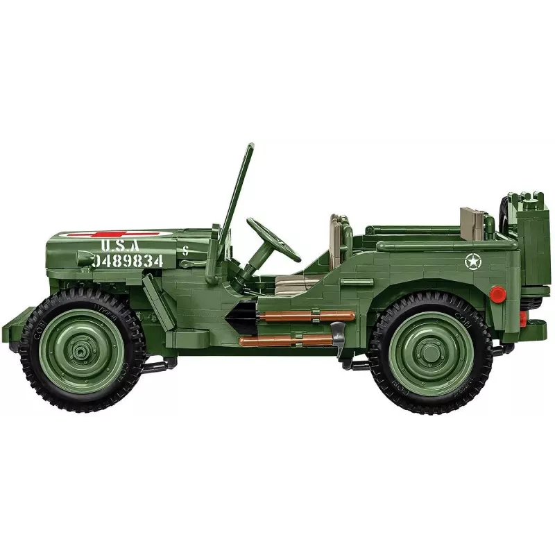Cobi COBI-2806 Willys MB Medical rakennussarja, 1131 kpl, Historical Collection -sarja, muovi, 10+