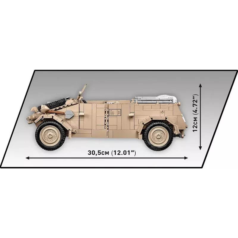 Cobi COBI-2803 Kübelwagen Typ 82 rakennussarja, 1326 kpl, Historical Collection -sarja, muovi, 10+