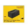 Delock - kiintolevyn telakointiasema paikat: 1 - SATA 6Gb/s - USB 3,1 (Gen 2) - musta (63958)
