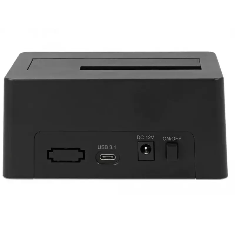 Delock - kiintolevyn telakointiasema paikat: 1 - SATA 6Gb/s - USB 3,1 (Gen 2) - musta (63958)