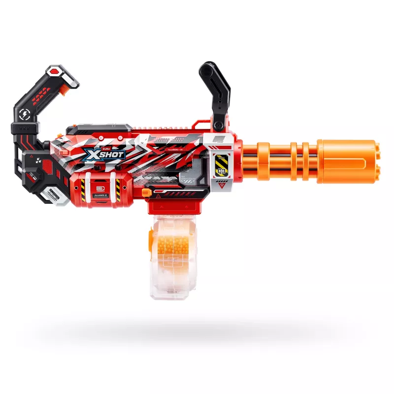 Gel Blaster Zuru XSHOT Hyper Gel Gatling Blaster – moottorikäyttöinen leikkausblasteri, pyörivä piippu