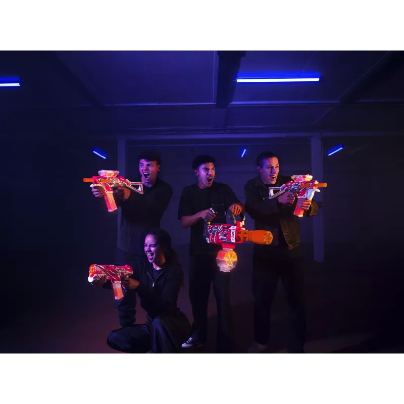 Gel Blaster Zuru XSHOT Hyper Gel Gatling Blaster – moottorikäyttöinen leikkausblasteri, pyörivä piippu