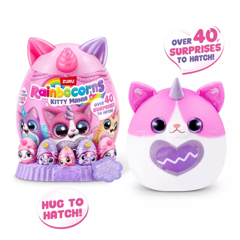Pehmolelu Zuru Rainbocorns Kitty Mania, monivärinen, yli 3-vuotiaille