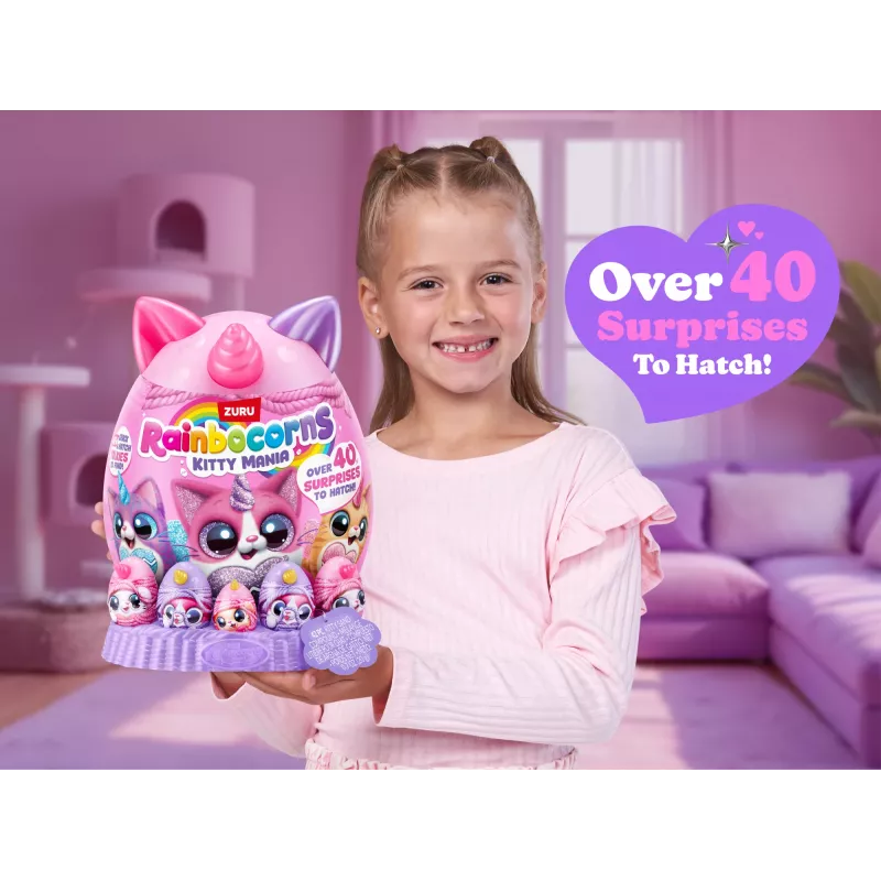 Pehmolelu Zuru Rainbocorns Kitty Mania, monivärinen, yli 3-vuotiaille