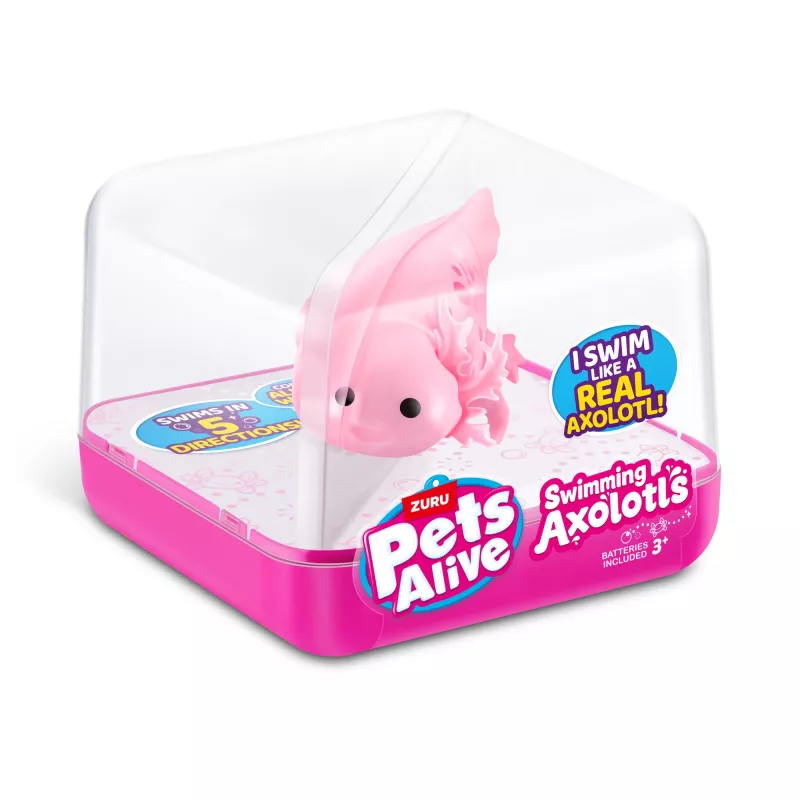 Pehmolelu Zuru Pets Alive kelluva aksolotli pehmolelu, kissanlelu kokoinen, malli 9556UQ1