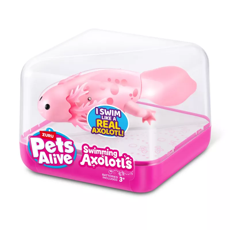 Pehmolelu Zuru Pets Alive kelluva aksolotli pehmolelu, kissanlelu kokoinen, malli 9556UQ1