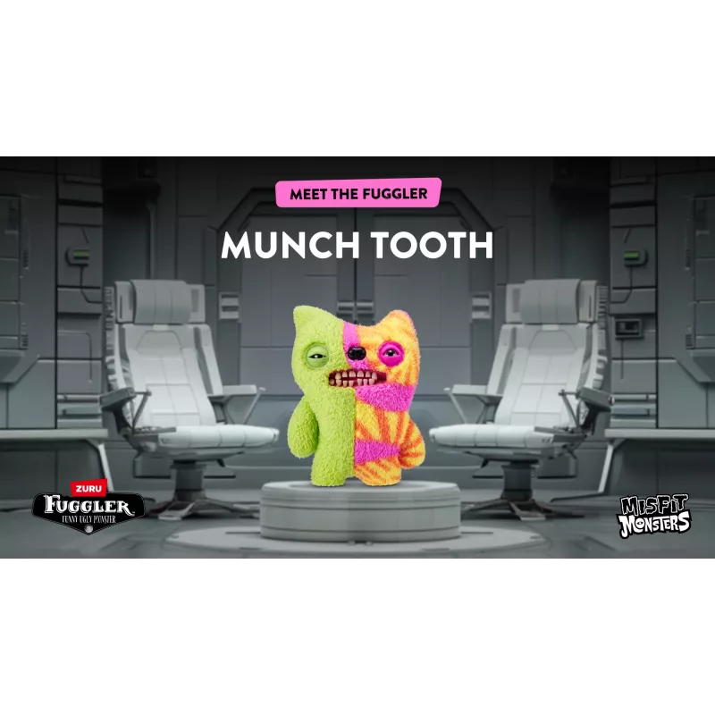 Pehmolelu Zuru Fuggler Misfit Monsters 9 tuumaa — lajiteltu pehmofiguuri, yksittäiskappale