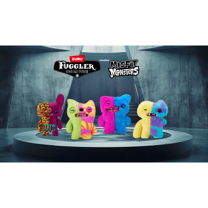 Pehmolelu Zuru Fuggler Misfit Monsters 9 tuumaa — lajiteltu pehmofiguuri, yksittäiskappale