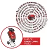 Einhell REDAXXO 36/25 akkukäyttöinen veitsisilppuri puutarhaan, 36 V (2x18 V), oksan enimmäispaksuus 25 mm, ilman akkua ja laturia, punainen/musta