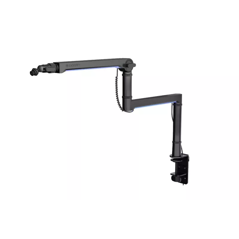 ENDORFY Broadcast Low Profile RGB Boom Arm EY0A010 mikrofonivarsi, pöytäkiinnitys, enintään 2 kg, musta