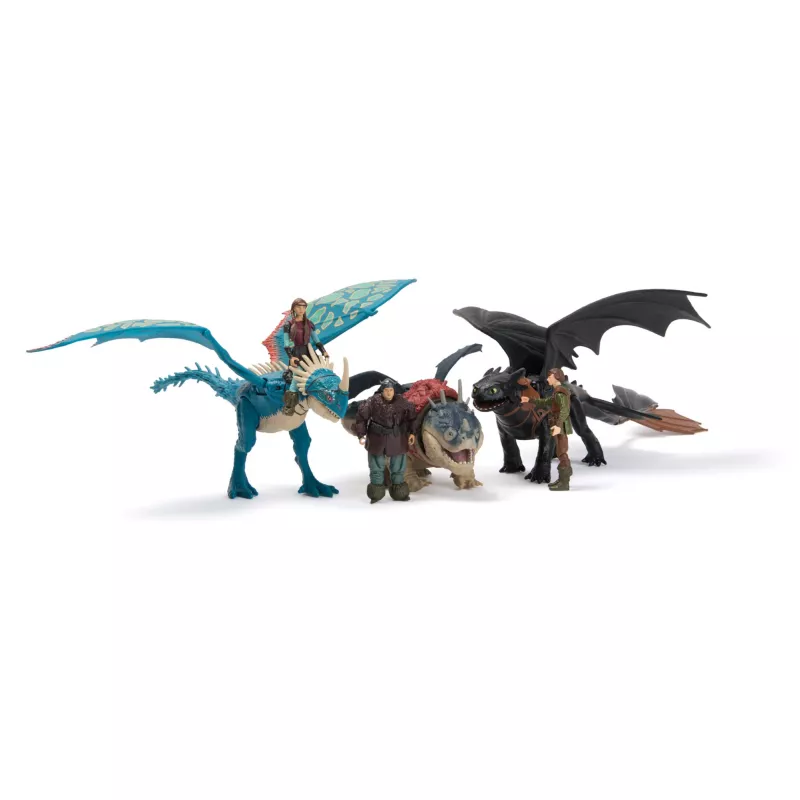 Toimintahahmosarja Spinmaster – DreamWorks Dragons: Gronckle & Fishlegs, monivärinen, 4-vuotiaasta