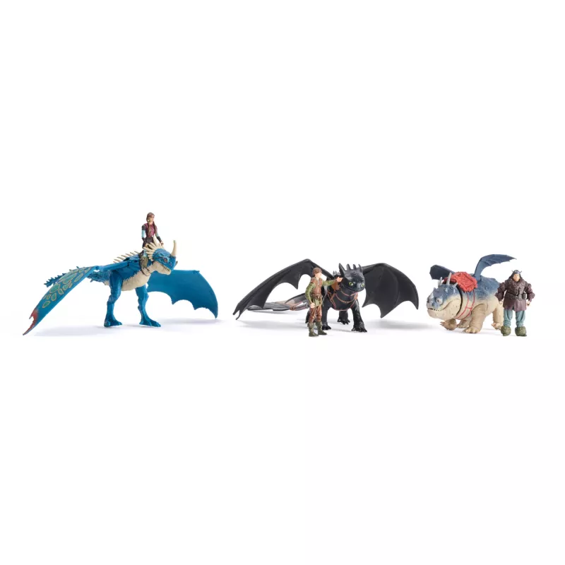 Toimintahahmosarja Spinmaster – DreamWorks Dragons: Gronckle & Fishlegs, monivärinen, 4-vuotiaasta