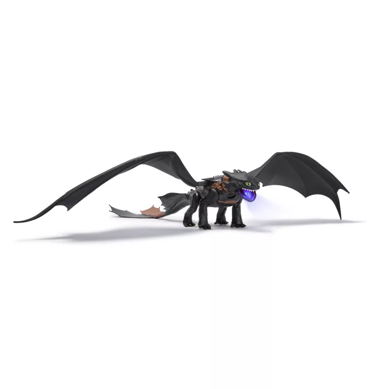 Toimintahahmo Spinmaster Ultimate Plasma Blast Toothless 25 tuuman siivet valo & ääni, 4-vuotiaasta