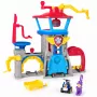 PAW Patrol : Air Rescue, Pup Squad Adventure Bay Airport -leikkisarja, mukana Chase-leluauto & ajoneuvonlaukaisin, lastenlelu pojille ja tytöille 3-vuotiaasta