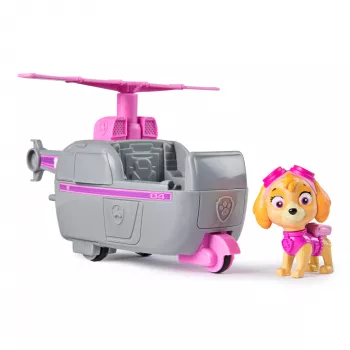 PAW Patrol, Skyen helikopteri, leluajoneuvo keräilyhahmolla, kestävästi valmistettu lelu pojille ja tytöille 3-vuotiaasta