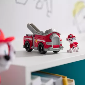 PAW Patrol, Marshallin paloauto, leluajoneuvo keräilyhahmolla, kestävästi valmistettu lelu pojille ja tytöille 3-vuotiaasta
