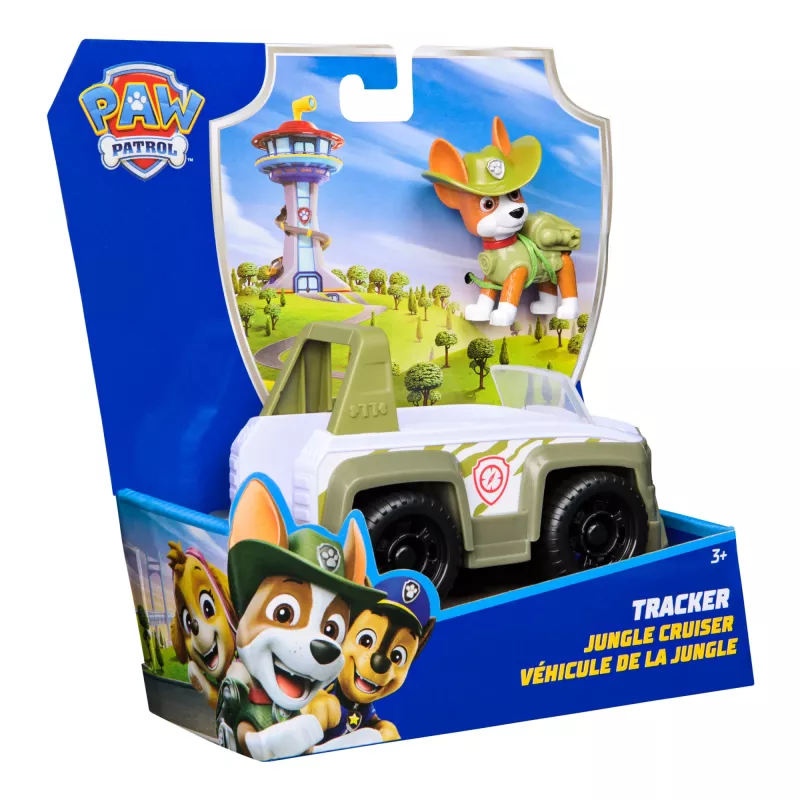 Ajoneuvo PAW Patrol Trackerin viidakon pelastusajoneuvo vihreä muovi