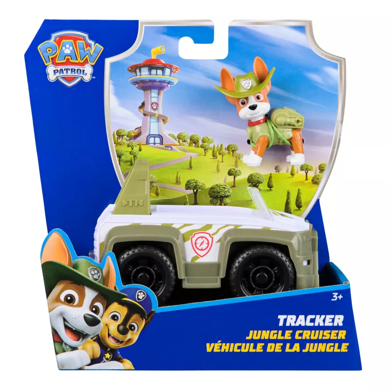 Ajoneuvo PAW Patrol Trackerin viidakon pelastusajoneuvo vihreä muovi