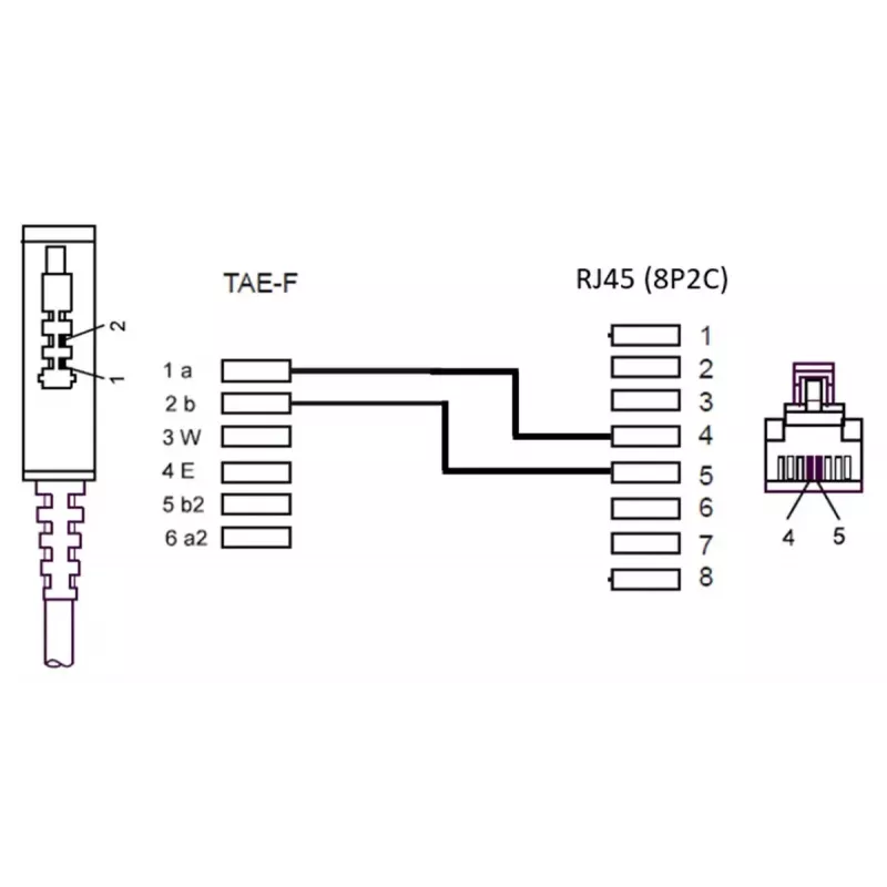 TAE-F-kaapeli DSL/VDSL Goobay 51233