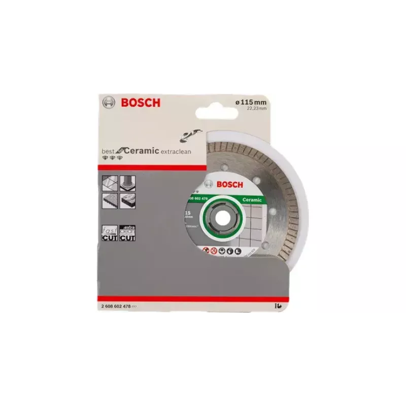 Bosch Best for Ceramic Extra Clean Turbo timanttikatkaisulaikka, 125 mm, 22,23 mm reikä