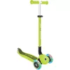 Potkulauta GLOBBER Go-Up Active Lights — korkeussäädettävä, LED-valot, limetti