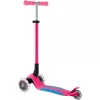 Kompaktiskootteri GLOBBER Primo Foldable Plus Lights – pinkki/vaaleansininen