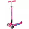 Kompaktiskootteri GLOBBER Primo Foldable Plus Lights – pinkki/vaaleansininen