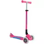 Kompaktiskootteri GLOBBER Primo Foldable Plus Lights – pinkki/vaaleansininen