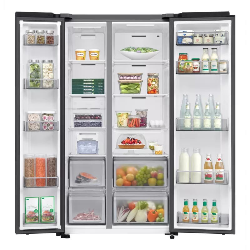 Samsung Series 6 RS70F65QEF side-by-side-jääkaappi vapaasti seisova 659 L musta