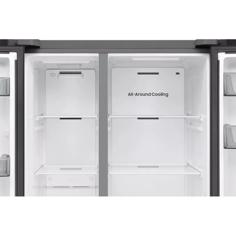 Samsung Series 6 RS70F65QEF side-by-side-jääkaappi vapaasti seisova 659 L musta