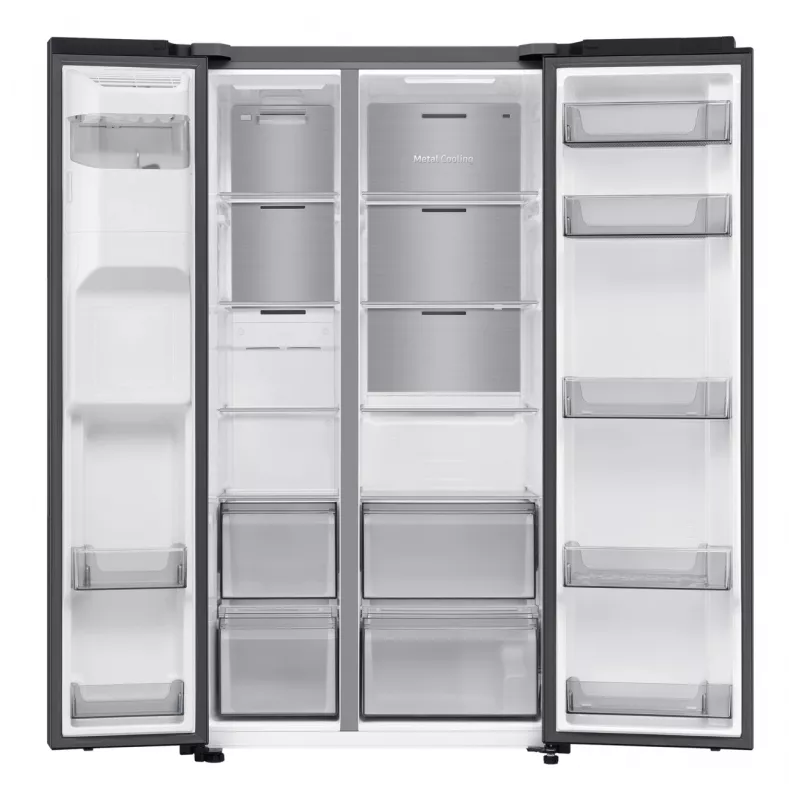 Samsung RS70F64KDF side-by-side-jääkaappi vapaasti seisova 640 L musta