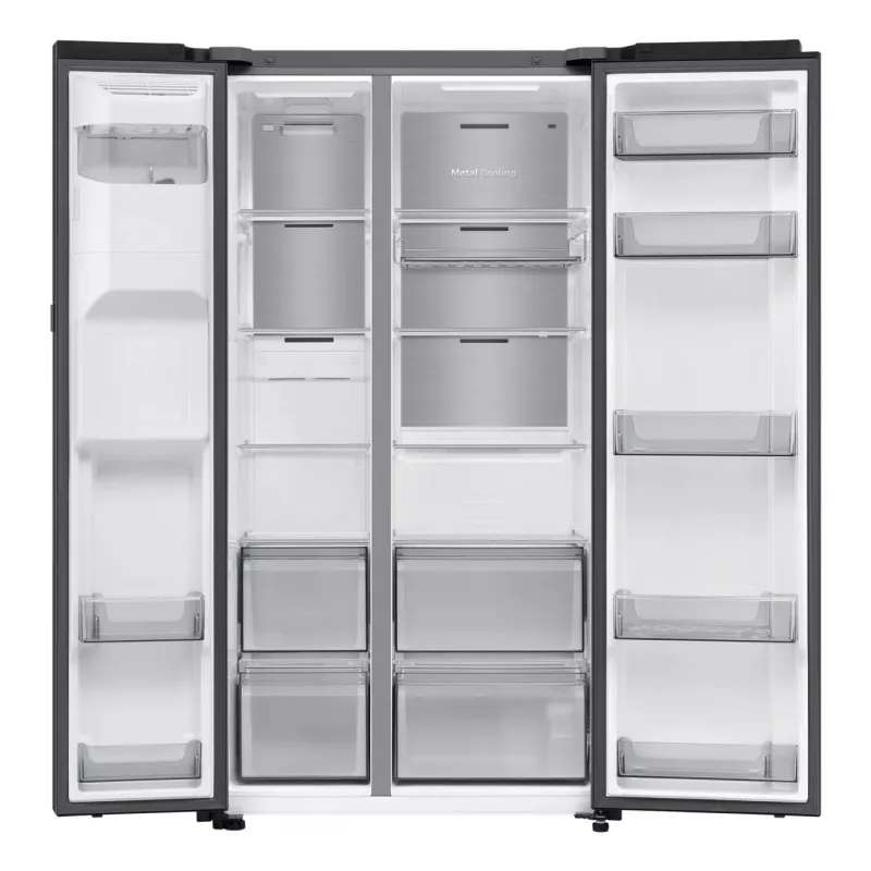 Samsung RS80F64KEF side-by-side-jääkaappi vapaasti seisova 640 L musta