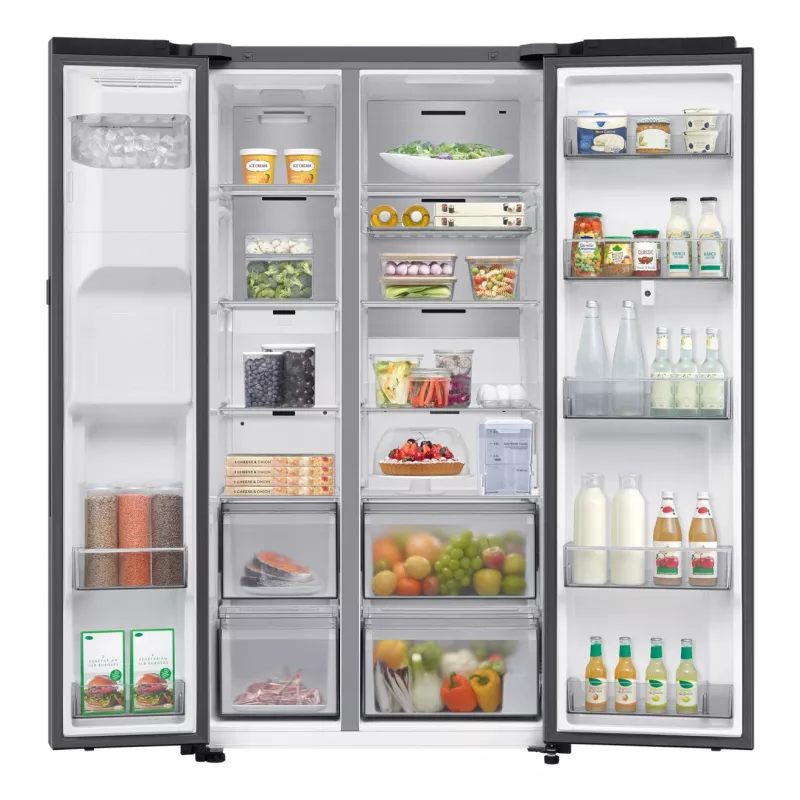 Samsung Series 9 RS90F67BET side-by-side-jääkaappi vapaasti seisova 614 L musta
