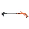 Black & Decker ST182320-QW akkukäyttöinen ruohotrimmeri, 18 V, 2,0 Ah Li-Ion, 25 cm leikkuuleveys, sis. akun ja laturin, oranssi/musta