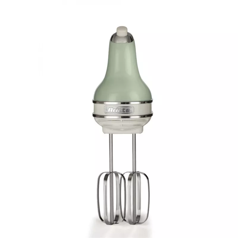 Ariete 1548 tehosekoitin Vintage, 450W, 5 nopeutta, turbotoiminto, 2 vispilää, vihreä