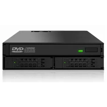 ICY DOCK - ToughArmor - MB994IPO-3SB - SAS / SATA - 2x 2,5 tuuman SATA/SAS HDD/SSD + Slim ODD - 5,25 tuuman taustalevy - SAS 12 Gbit/s - SATA - 40 mm tuuletin