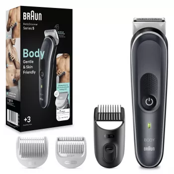 Braun BodyGroomer kehonkarvanajaja 5 BG5340, SkinShield-teknologia ja 2 lisäosaa