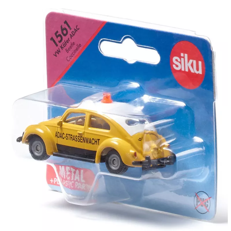 Siku 1561 VW Kupla ADAC pienoismalli, Blister-sarja, 3 vuotta täyttäneille