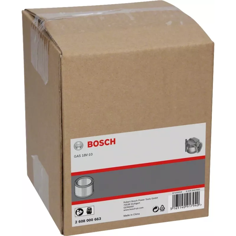 Bosch 2 608 000 663 pölynimurin lisätarvike suodatin