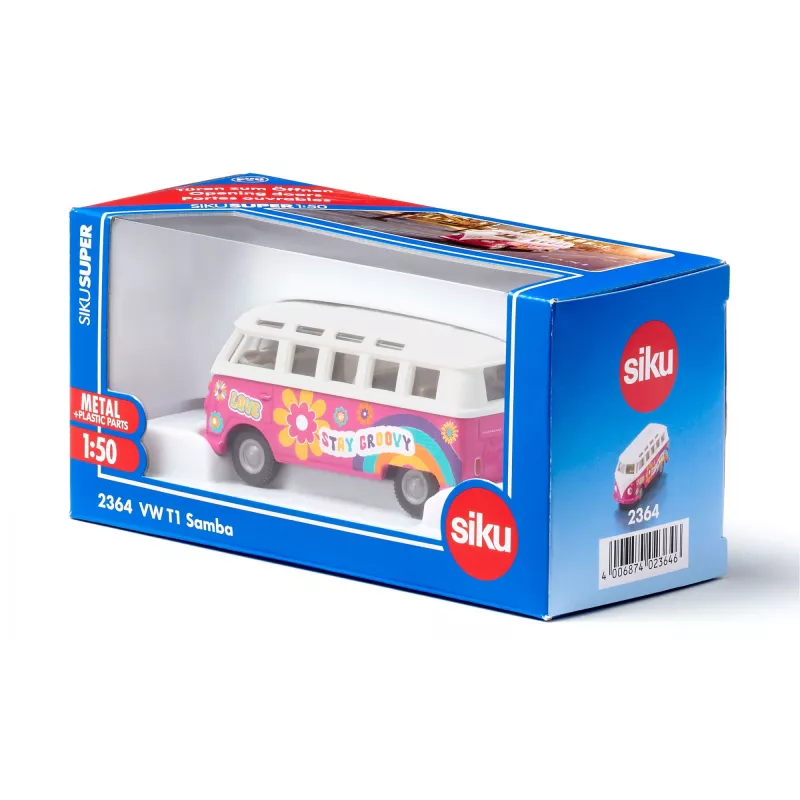 Siku VW T1 Samba bussimalli esikoottu 1:50